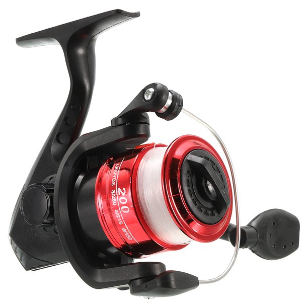 Carrete de pesca Uxcell, carretes de pesca ultra suaves y potentes con líneas de pesca, negro, rojo