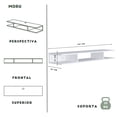 thumbnail image 3 of Mueble para tv MORU AERO Blanco estante de televisión flotante, 3 of 9