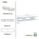 thumbnail image 3 of Mueble para tv MORU AERO Blanco estante de televisión flotante, 3 of 9