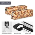 thumbnail image 4 of Cauagu Autumn Leaves 2 Print Leather Pencil Pen Case - Stationery Bag Portable Stationery Bag Big Capacity Pencil Pouch Cosmetic Organizer Bag for Men & Women, 4 of 7