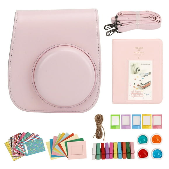 Instant Film Enthusiast's Delight: Fujifilm Instax Mini 12 Protective Case, Complete With Photo Album And Decorative Frames