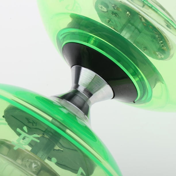 Diábolo De 13cm Con Palos Y Cuerda – 3 Rodamientos, Estable Y Rápido Para Niños Y Adultos (Verde)