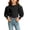 Black, variant on OGLCCG Girls Long Sleeve Shirts Fall Puff Sleeve Top Kids Crewneck Ribbed Knit Dressy Blouse(Pink,7-8 Years)
