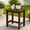 Coffee, variant on Y&M Outdoor Side Table, HDPE Patio End Table for Adirondack Chair, Weather Resistant Small Accent Table, Aruba Blue, Double Layer