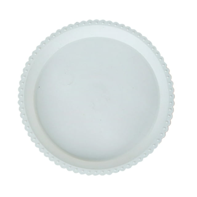 Plateau pour Pot de Fleurs Durable Grand Plantation Réutilisable Léger Fournitures de Jardinage Base Ronde Fond de Rempotage Plateaux d'Égouttement Accessoires de Jardinage Outils Jardinière Blanc 160x11cm