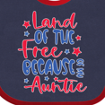thumbnail image 4 of Inktastic Memorial Day Land of the Free Because of My Auntie Boys or Girls Baby Bib, 4 of 4