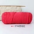 thumbnail image 1 of Xiao Hua Hilo de lana para tejer y hacer crochet - Hilo premium teñido a mano, 100 g - Hilo de lana lujoso, suave y duradero, color rojo sandía, 1 of 4