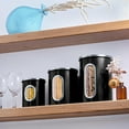 thumbnail image 6 of Mixpresso 3 Piece Black Canisters Sets For The Kitchen, Kitchen Jars With See Window, Airtight Coffee Container Tea Organizer & Sugar Canister, Kitchen Canisters Set of 3 Black Kitchen Décor, 6 of 7