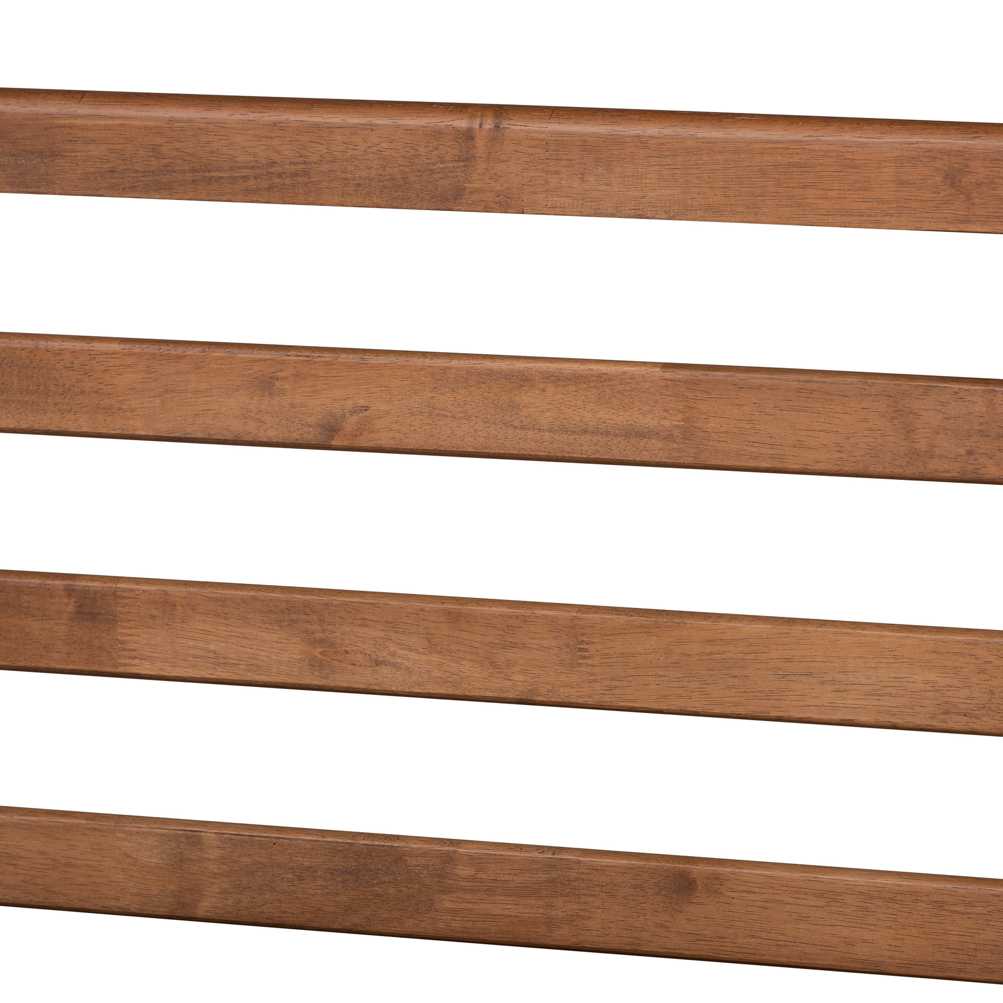 Baxton Studio Ryo Mid-Century Engineered Wood Platform Bed, Twin, Walnut Brown