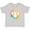 AC-Heather Grey, variant on Baseball Sports Heart Girls Toddler T-Shirt
