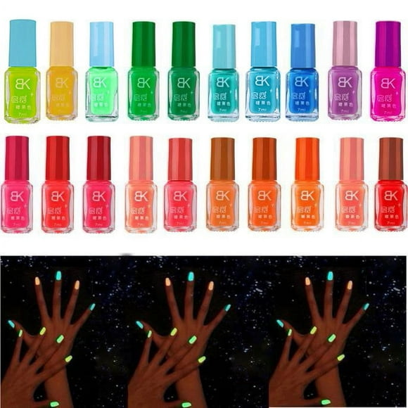 Bilqis Deals 20 colors series of Fluorescent Neon Luminous Gel Nail Polish for in Dark