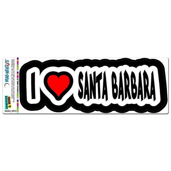 I Love Heart Santa Barbara - California MAG-NEATO'S(TM) Car/Refrigerator Magnet