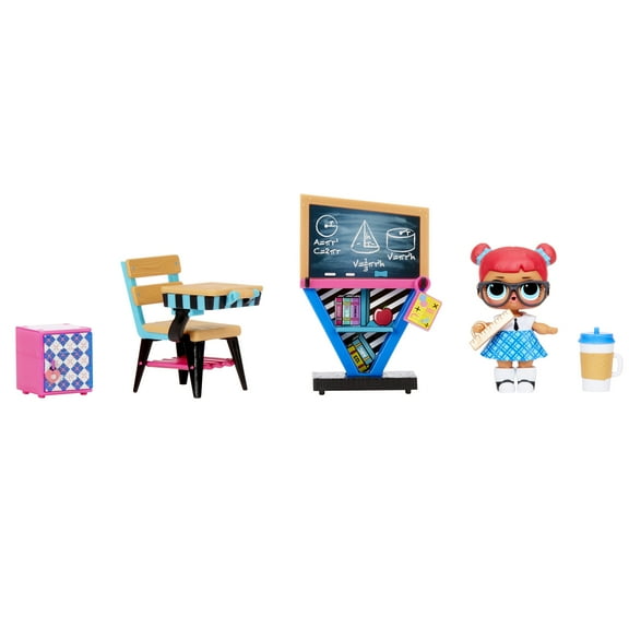 LOL Surprise Furniture Classroom with Teacher's Pet & 10  Surprises, Great Gift for Kids Ages 4 