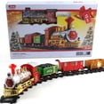 thumbnail image 4 of Billuyoard 12 unidades/juego de pistas de tren de simulación de Navidad, surtido de música portátil para niños, modelo brillante, tren, Kits de decoración para fiestas, 4 of 6