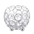 thumbnail image 2 of Candelabros de Cristal Para Velas de Té, Elegantes Decoraciones de Mesa de Boda, 2 of 7