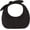 A Black, variant on Straw Purses for Women Bow-Knot Straw Woven Clutch Bag Vacation Style Crescent Handbag Hobo Purse for Beach Travel