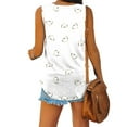 thumbnail image 5 of Wycnly Tank Tops for Women Vintage Lightweight Comfy Tunic Tee Tops Summer Leopard Print V-Neck Sleeveless Shirts Fashion Blouses White l, 5 of 6