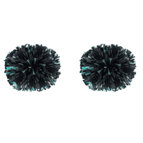 YOUHO Cheerleading Pom Poms with Baton Handle for Team Spirit Sports Dance Cheering Kids Adults(2 packs)