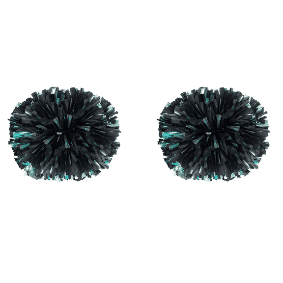 YOUHO Cheerleading Pom Poms with Baton Handle for Team Spirit Sports Dance Cheering Kids Adults(2 packs)