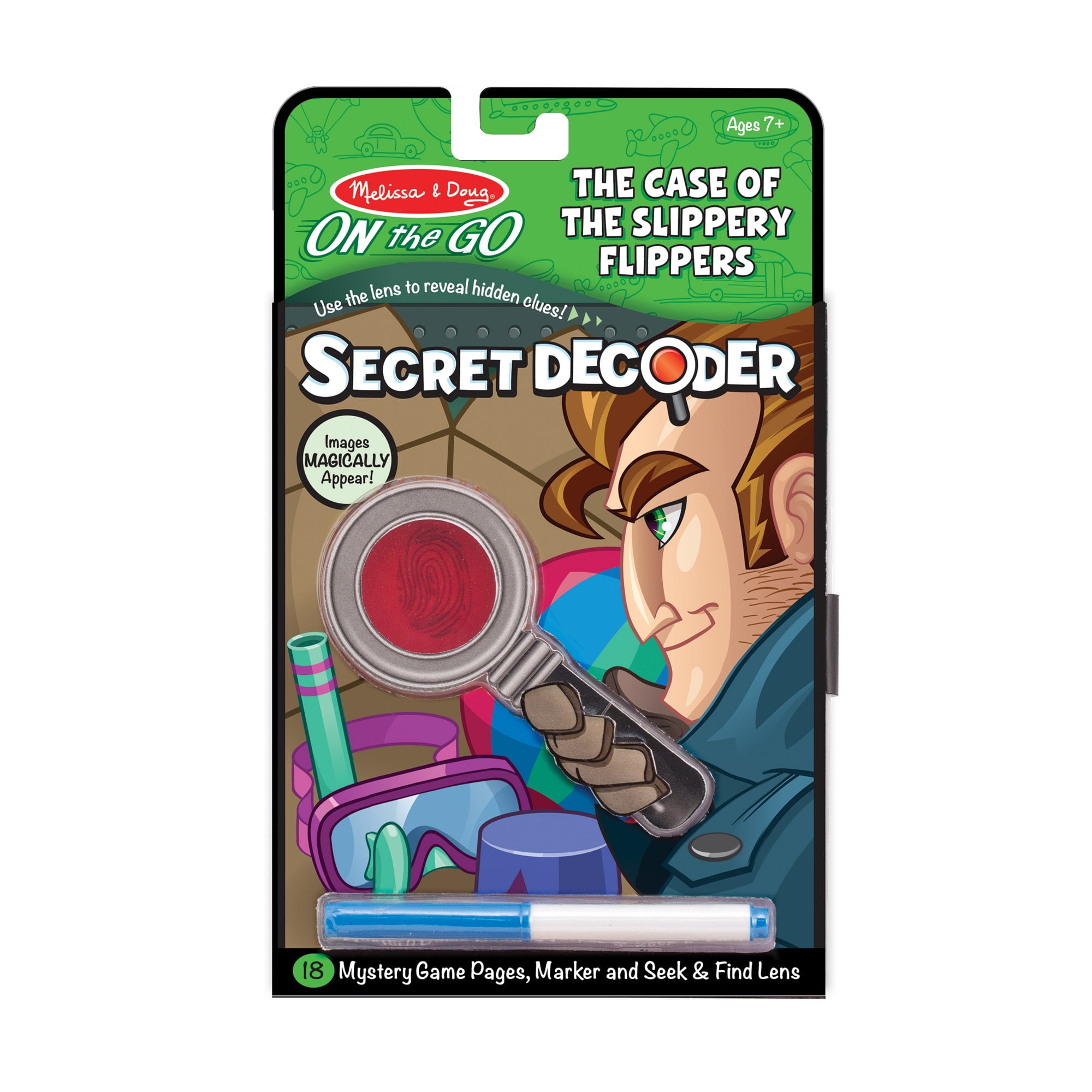 Melissa and Doug Kids Secret Decoder Deluxe Activity Set Detective in Training! 