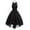 Black, variant on IROINNID Empire Dress For Women Round Neckline Fashion Gothic Style Banquet Festival Dress Lace Chiffon Dress Solid Color Empire Waist Sleeveless Dress