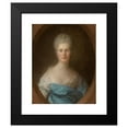 thumbnail image 2 of Jean-Baptiste Perronneau 12x14 Black Modern Framed Museum Art Print Titled - Portrait of a Woman (1773), 2 of 5