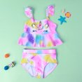 thumbnail image 2 of Girls Unicorn Swimsuit Bathing Suits Girl Ruffled Tankini Bikini Two Piece Swimwear Beachwear, 2 of 5