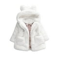 thumbnail image 2 of Kids Winter Coat Kids Boy Fleece Jacket Kids Hoodie With Bear Ear Kids Zip Up Hoodie Kids Jacket 3-4 Years, 2 of 4