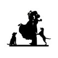 thumbnail image 3 of Couples with Cake Topper for Wedding / Anniversary / Birthday Party (Black), 3 of 3