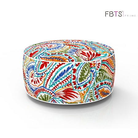 Inflatable Stool Ottoman Portable Travel Folding Seat Bean Bag Chair In/Outdoor Round Footstool Foot Rest Camping Patio Home Office Yoga by FBTS Prime