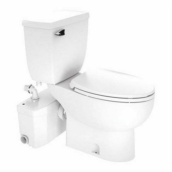 Saniflo Toilet,Elongated,Porcelain,Floor Mount 002_087_005
