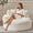 Beige, variant on Erinnyees Modern 55" Round Corduroy Lounge Chair, Oversized Circle Chaise Lounge, Upholstered Single Sofa for Living Room, Bedroom, and Reading Nook, Black