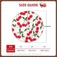 thumbnail image 2 of Rateoe Cherry Pattern Christmas Tree Skirt with Ties , Christmas Tree Decorations, Farmhouse Christmas Decor Xmas Holiday Decorations-30", 2 of 6