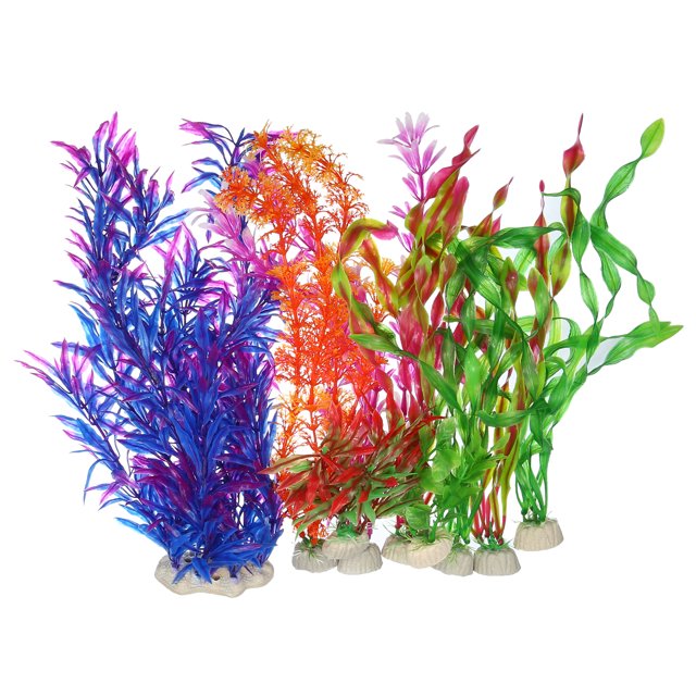 Kit de plantas de acuario Unique Bargains decoración de tanque de peces de colores falsos