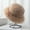khaki, variant on High-grade faux fur mink fur fluffy fisherman hat lady style big head circumference plush hat winter warm pullover hat-black-Fisherman hat