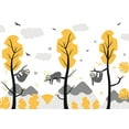 thumbnail image 2 of Kids Wallpaper Wall Mural - Cute Sloths, 2 of 5