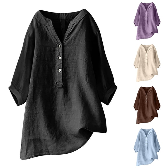 Bixock Women Maternity Tops Short Sleeve V Neck Loose Plus Size Button Down Pregnancy Blouse Casual Maternity Shirt Summer Maternity Clothes