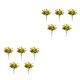 thumbnail image 4 of Ramo de flores artificiales de 5 piezas Inteprter plantas falsas de seda 31 cm, 4 of 6