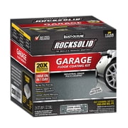 Dark Gray, RockSolid High Gloss Polycuramine Garage Floor Coating Kit-317286, 76 oz