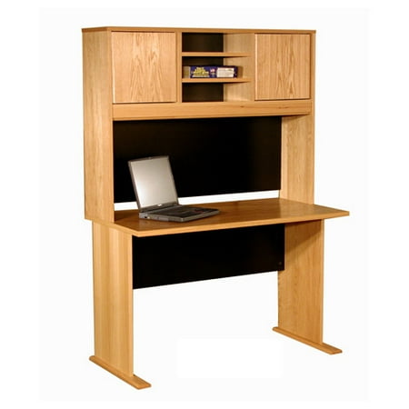 Rush Furniture Office Modulars Desk Shell with 2 Cabinets