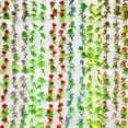 thumbnail image 4 of 7.2FT Flower Garland Fake Rose Vine Artificial Hanging Rose Ivy Hanging Floral Garlands Wedding Arch Garden Background Decor Fake Flower Garland Artificial Rose Blossom Vine, 2Pcs(Pink,86.6x2"), 4 of 9