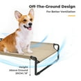thumbnail image 5 of Veehoo Original Cooling Elevated Dog Bed, Raised Dog Cot with Washable Mesh, Medium, Beige Coffee, 5 of 9