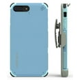 thumbnail image 4 of Case with Clip for iPhone 8 Plus, PureGear [Light Blue] Dualtek Extreme Rugged Cover + Belt Hip Holster with Stand [and BONUS Tempered Glass Screen Protector] for Apple iPhone 7 Plus, iPhone 8 Plus, 4 of 10
