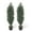 Dark Green, variant on Poetree 2 Pack 3FT Topiary Artificial Faux Cedar Tree Plant Potted Indoor or Outdoor UV Protection Plastic Tree
