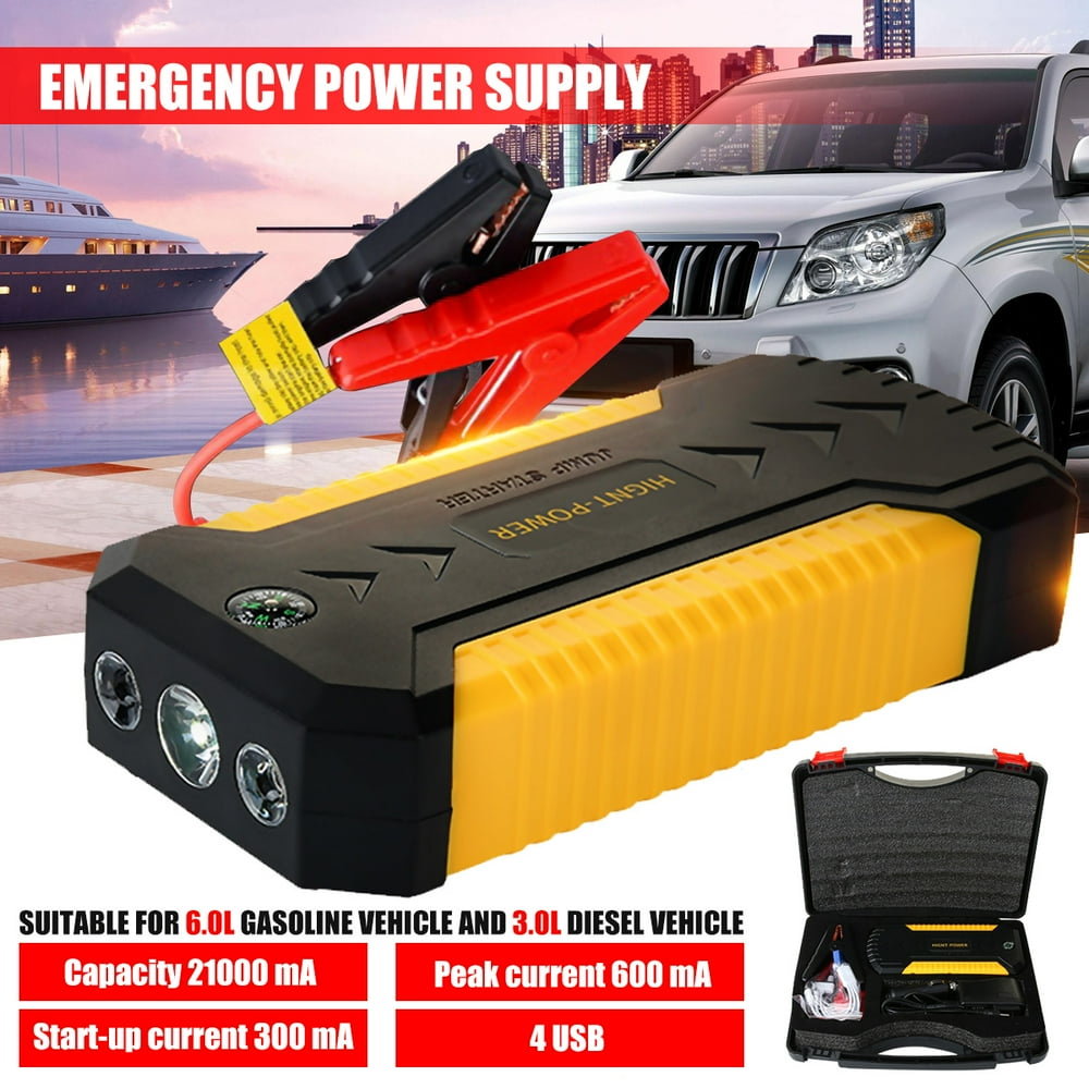 Multifunction Car Jump Starter Portable External Battery Boost with 21000Mah Emergency Auto