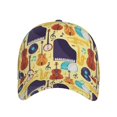 thumbnail image 2 of Kdxio Unisex Musical Instruments Pattern Baseball Cap Unisex Washed Classic Adjustable Hat, 2 of 8