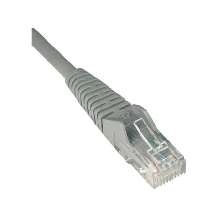 UPC: 0037332173096 | Tripp Lite 75-ft. Cat6 Gigabit Snagless Molded Patch Cable (RJ45 M/M) – Gray