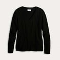 thumbnail image 5 of Women's Croft & Barrow Extra Soft Cable Knit V-Neck Sweater, 5 of 5