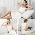 thumbnail image 2 of Portable Lower Back Discomfort Support Fast Heating Pad, 3-Speed Temperature Adjustment and 4-Speed Massage Modes, Menstrual Heating Pad for Women and Girl, 2 of 7