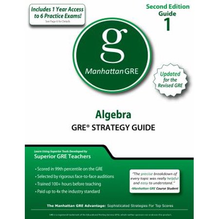 Algebra GRE Strategy Guide, 2nd Edition (Manhattan GRE Strategy Guides) [Paperback - Used]